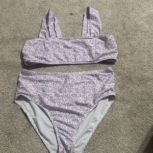 SHEIN Purple Floral Bikini